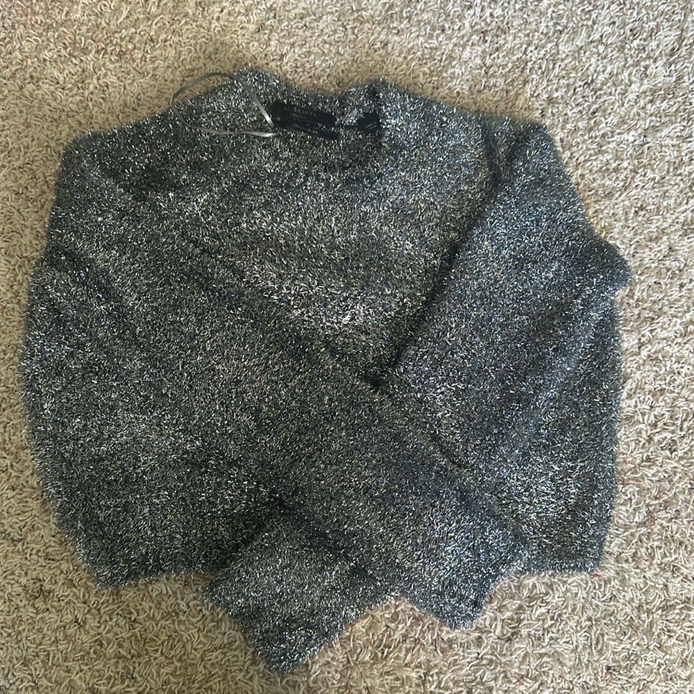 Allsaints whole new sweater. Super cool and beautiful. Silver color.